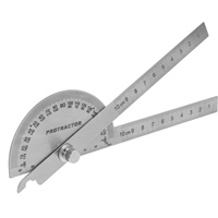 100pcs Swing Arm Protractor Stainless Steel Angle Finder For Woodworking Precision Measuring Tool Metal Protractor Carpenter