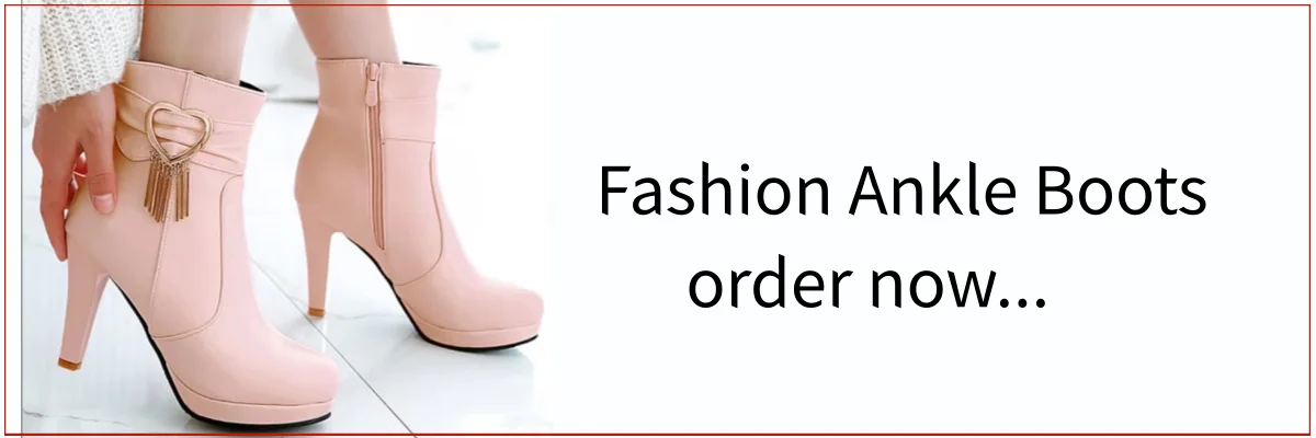 Autumn Winter Women's Ankle Boots Platform White Black Pink Sweet Short Boot Lace up Footwear Lolitas Shoes Girls Big Size 45