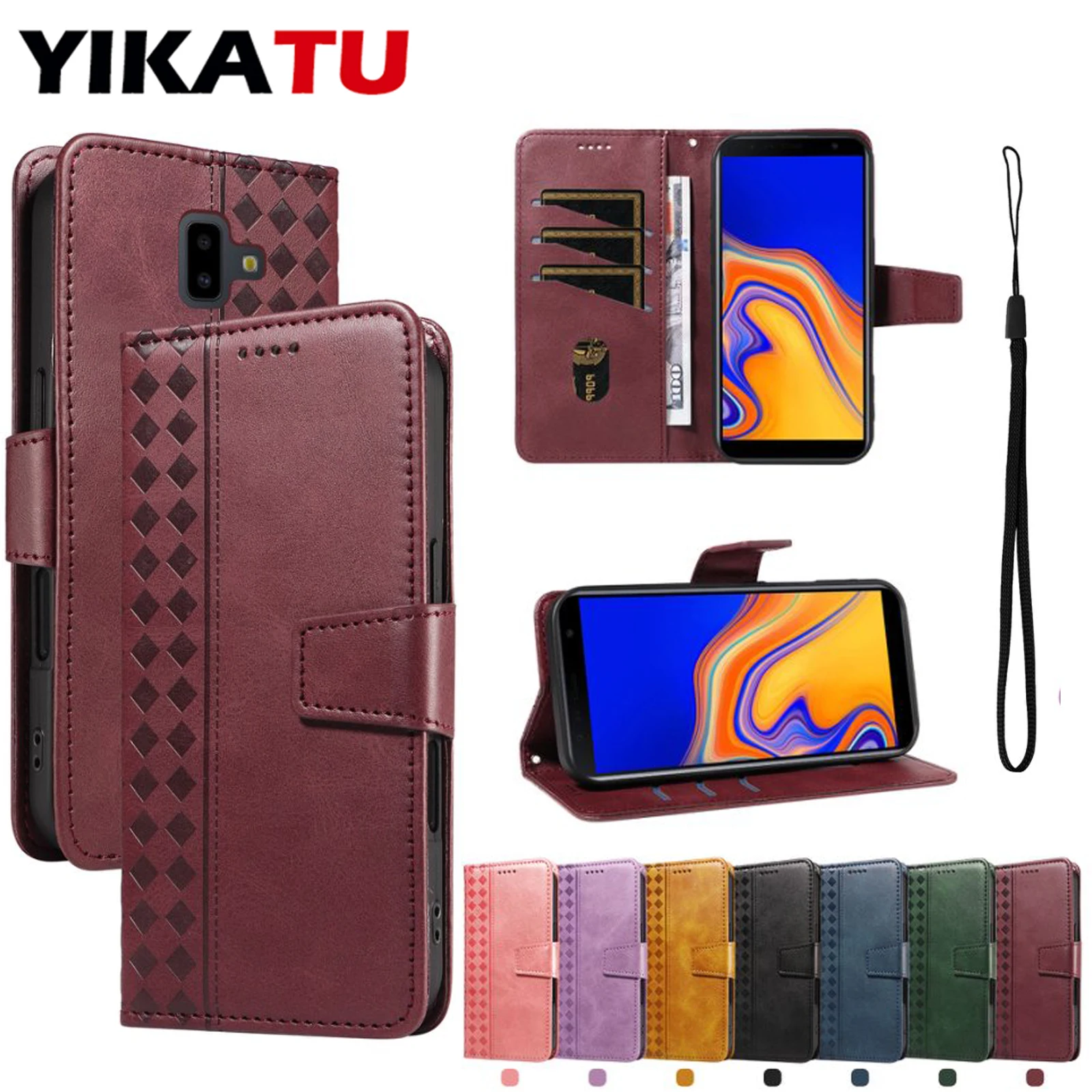 

RFID Blocking Wallet Leather Case For Samsung Galaxy AO3S A03 Core A02S F23 5G J610F J530 J510 J7 Prime J6 Plus J5 J4 J3 J1 2016