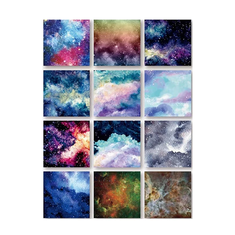 Colorido Mixed Scrapbook Paper Pad, 24 folhas, 6 "x 6"