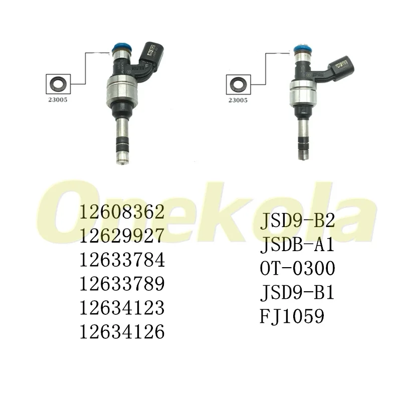 100pcs Fuel Injector Repair Kits 13.2*1.1MM for 12608362 12633789 12633784 Chevrolet GMC Terrain Buick 2.4