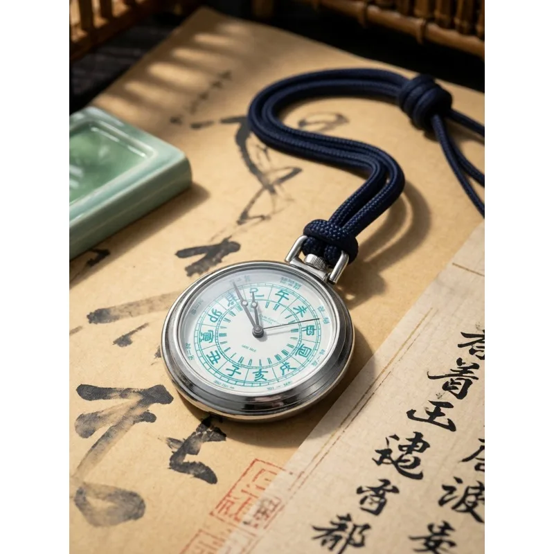 Vintage Pocket Watch Enamel Manual Mechanical Watch Tourbillon Vintage Pocket Watch Men