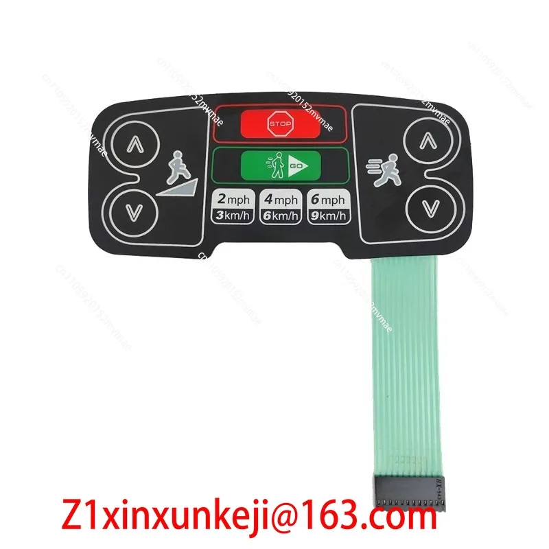 Treadmill keyboard for Life fitness 95TE A95T S3, Quick Start Stop Button, Console panel Membrane switch, Treadmill button Parts