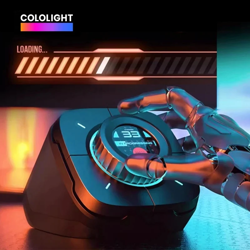 

Cololight COLO PLAY One Touch Boot Customized Cyber-Themed Knob Controller for PC Gaming Mini Game Stream Desktop Keyboard