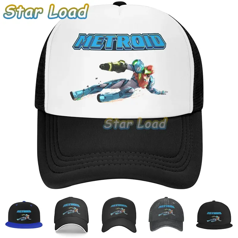 

Summer Game Super Metroid Cartoon Logo Baseball Cap Kid Adjustable Dad Hat Women Men Outdoor Snapback Hats Denim Cap