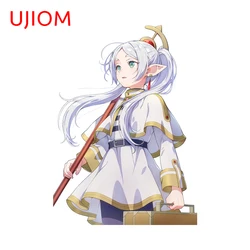 UJIOM 13cm X 9.4cm Frieren Creative Cute Wall Sticker Interesting Kids Room Decoration Decal Funny Washroom Kitchen Chambre