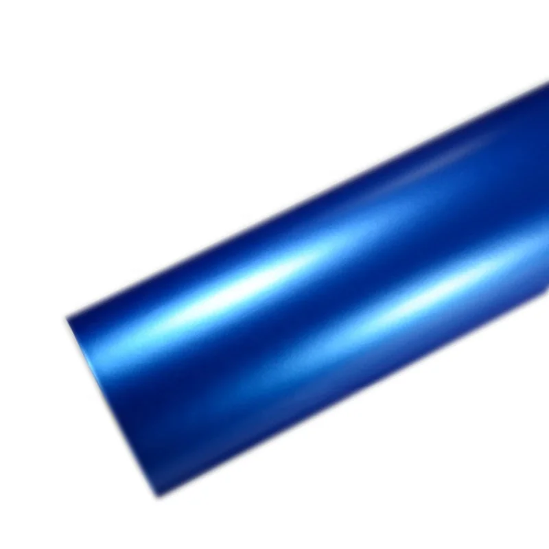 WRAPMASTER 1.52*30M Car Decoration Decal Matte Pearl Blue Metallic Vinyl Wrap Film PVC Car Stickers