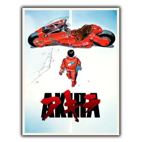 AKIRA MANGA ANIME Schild Metall-Wandtafel Film- und Kino-Werbeplakat Kunst zum Aufhängen - Aluminium