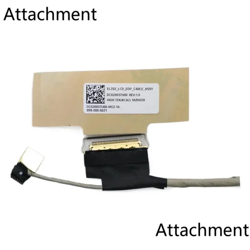 노트북 LCD LED LVDS 디스플레이 케이블, 레노버 샤오신 에어 S530 S530-13IWL elz02 LCD 케이블, dc020037u00 5c10s29885, 정품, 신제품