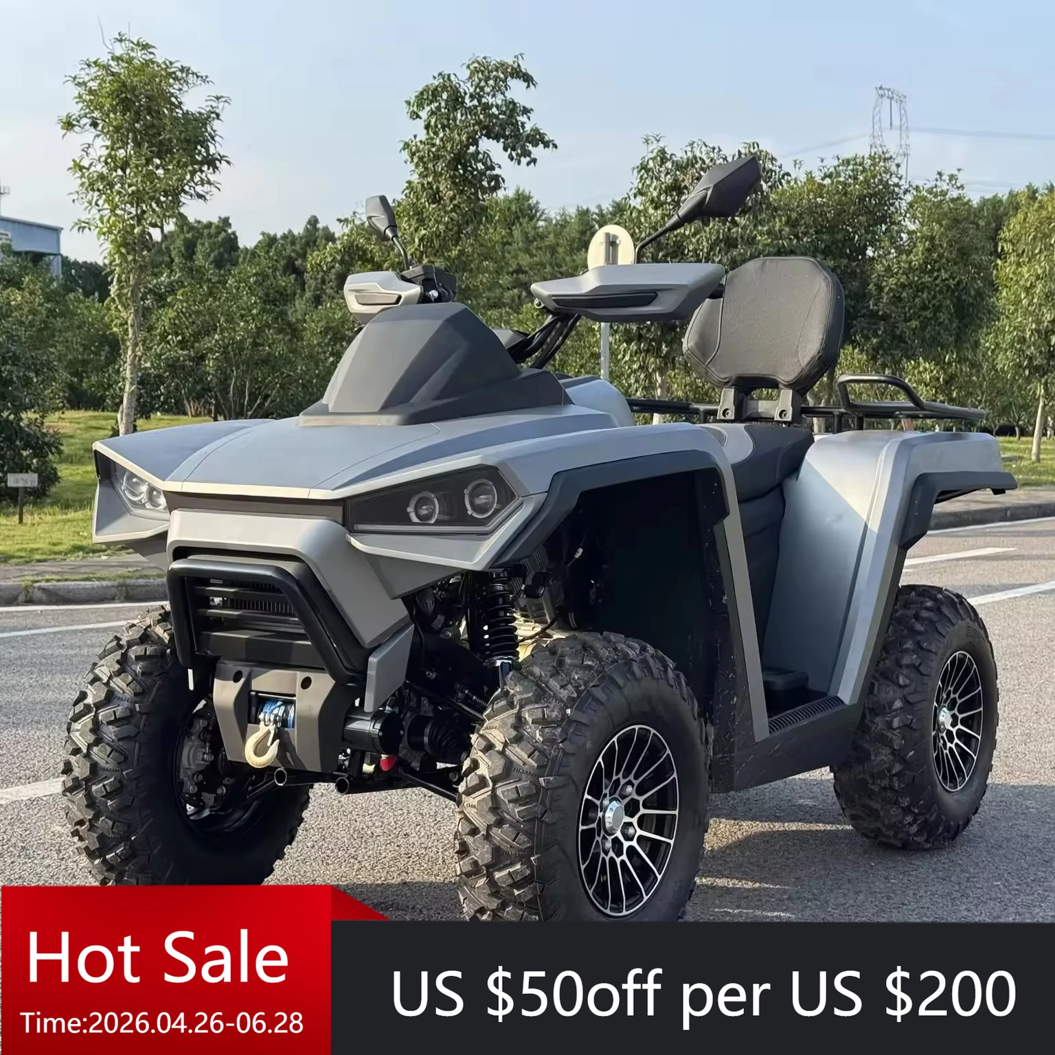 

Powerful 600cc quad motorcycle ATV 4x4 all-terrain vehicle, suitable for desert and mountain off-road