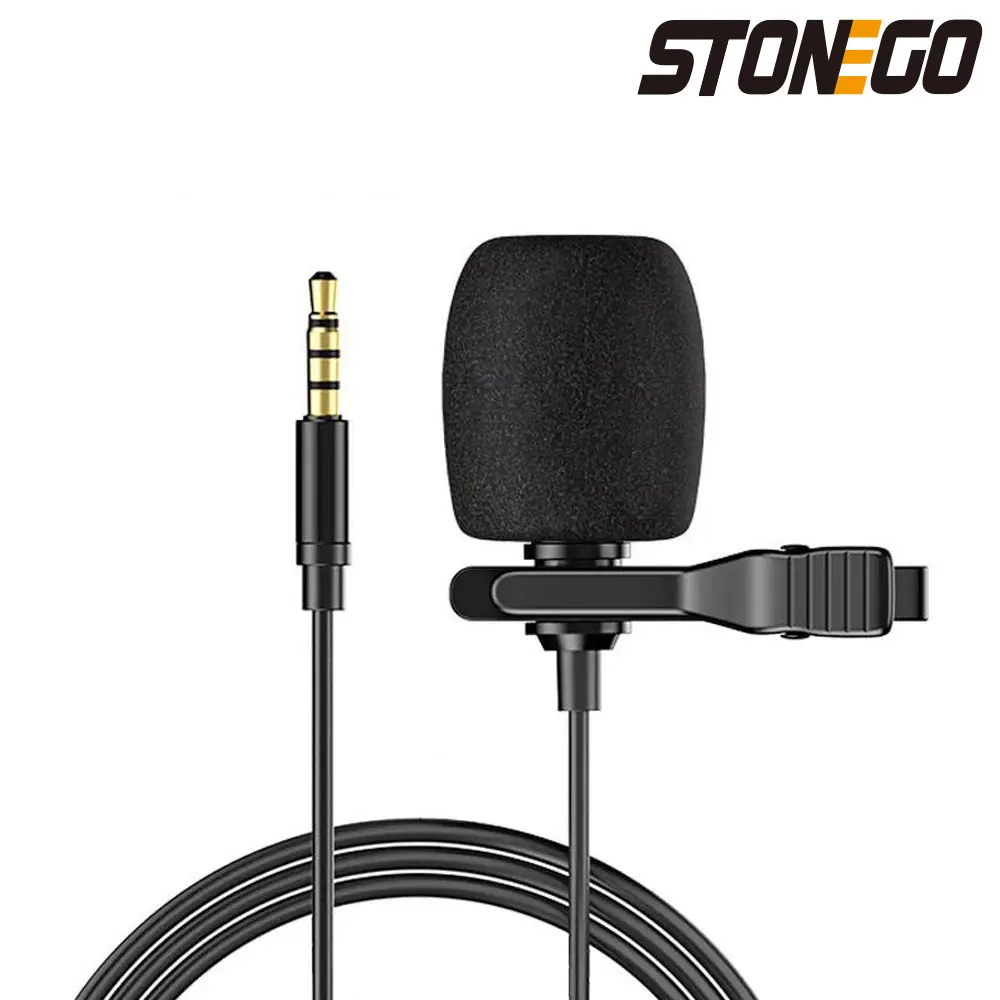 STONEGO 1PC Omnidirectional Microphone for Capacitive Laptop Ios Android Phone Camera Tablet Recording 1.5m/3.0m Optional