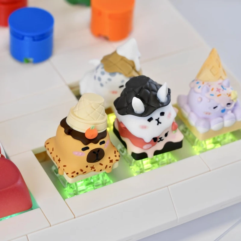 

Колпачки для клавиш ESC, набор колпачков для клавиш с милым яйцом и конусом, набор колпачков для ключей из смолы, оригинальные колпачки для клавиш ручной работы на заказ для механической клавиатуры