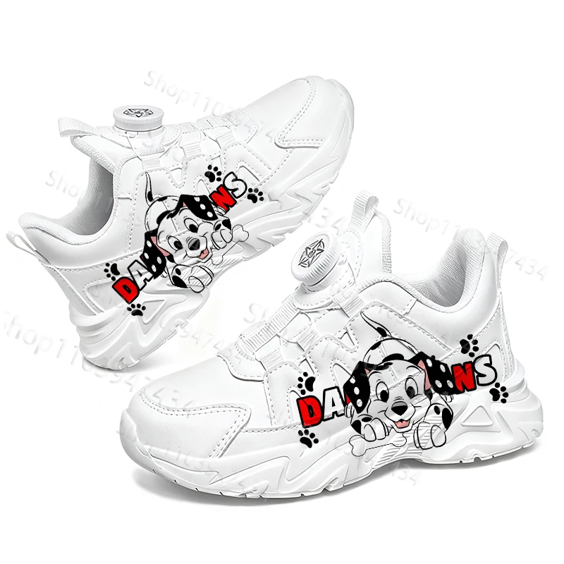 101 Dalmatians Youth Student Campus Children Sneakers Boys Girls Rotating Button Simple Campus Outdoor Sports Shoes 2026 Gift - Image 4
