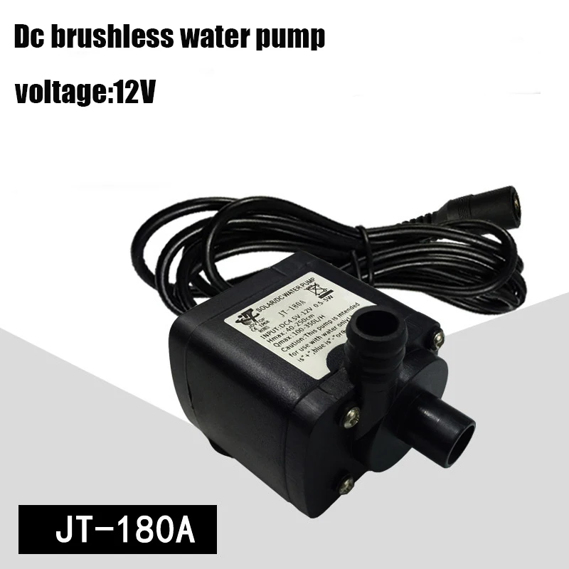 

Model JT-180A DC 6V 12V USB Ultra Quiet Miniature Submersible Pump Water for Tank Aquarium Fountain Pond Pump Garden Fish Pond