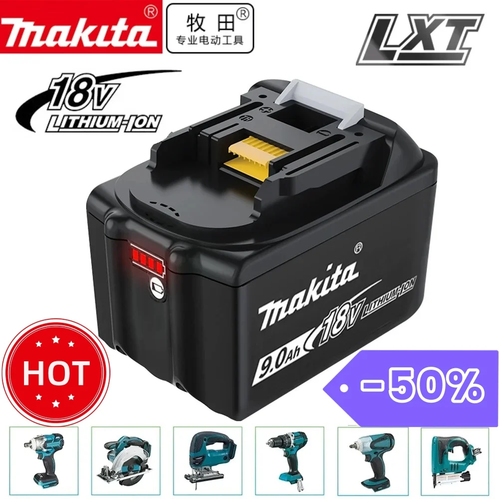 

2024 Upgraded 9A/3A/6A Original Makita 18V Battery BL1830B BL1850B BL1850 BL1840 BL1860 BL1815 Replacement Lithium Battery