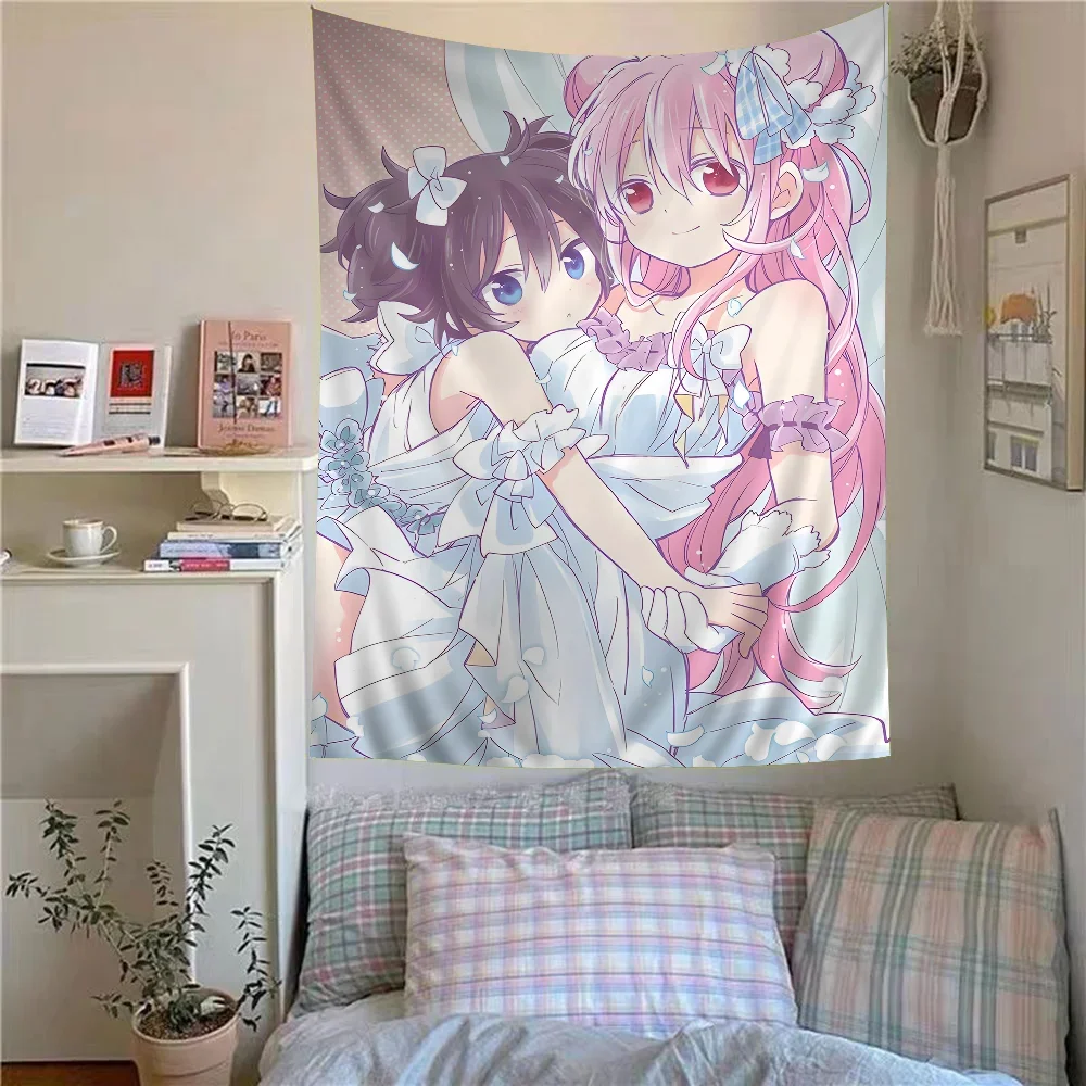 Happy Sugar Life Anime Wandteppich für Wohnzimmer, Zuhause, Wohnheim, Dekoration, Heimdekoration