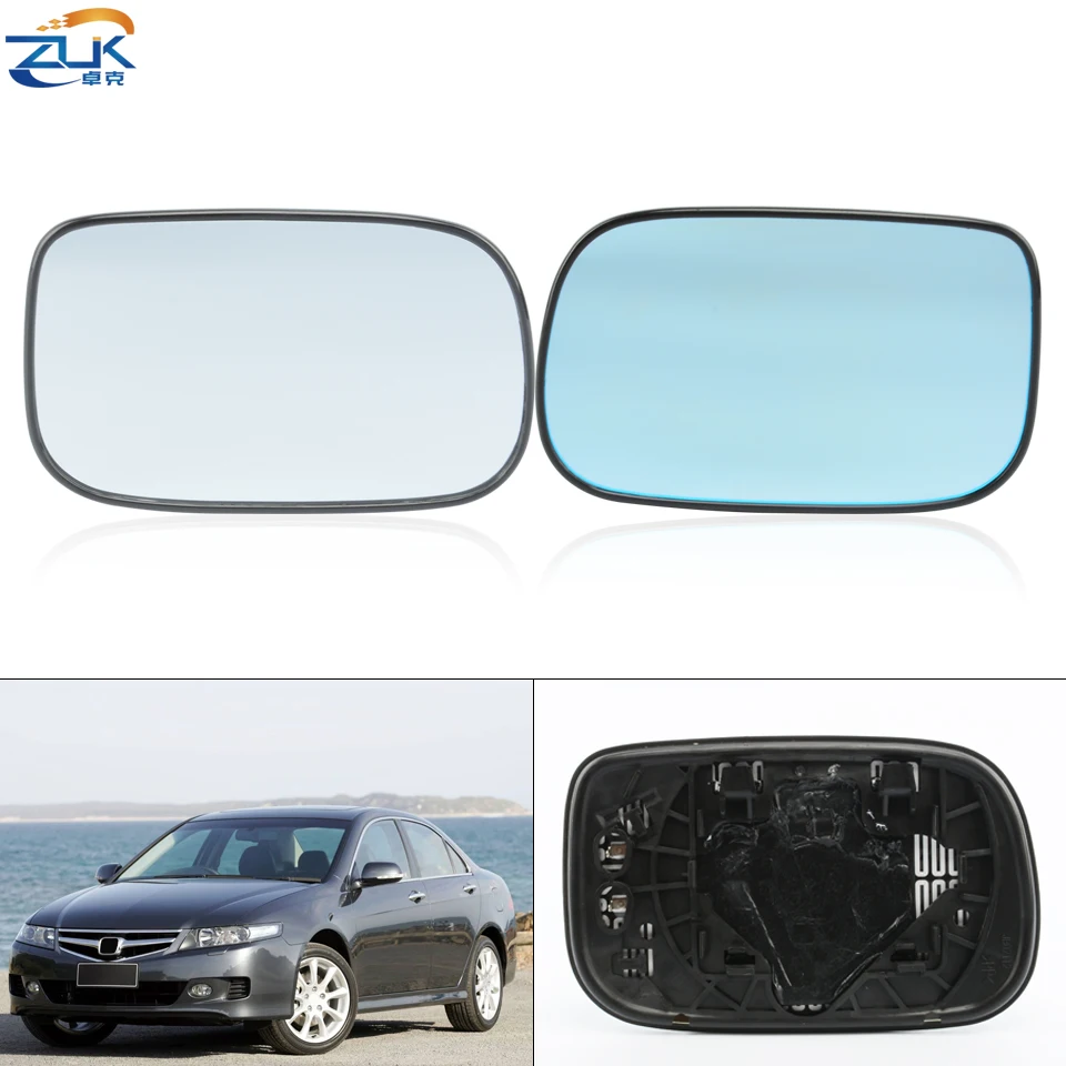 Gafas de lente de espejo retrovisor lateral con ala calefactable, color blanco y azul, para HONDA ACCORD CM6 CL7 CL9 2003-2007, accesorios para coche, piezas exteriores