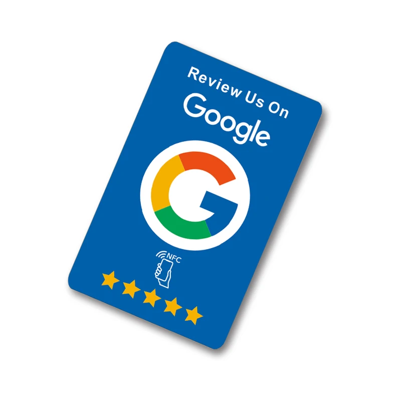 NFC-Enabled Google Reviews Cards Boost Your Business PVC Material Durable