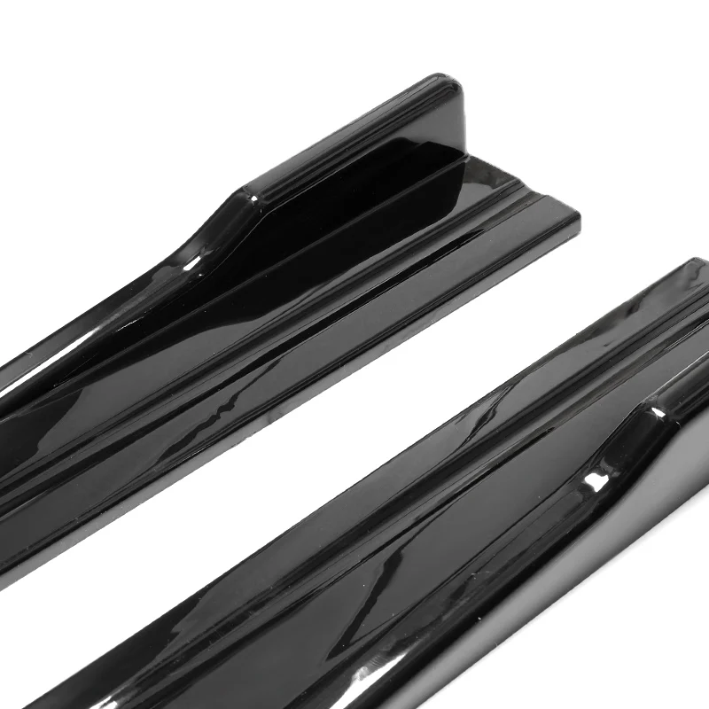 8PCS 2m/2.2m Universal Side Skirt Extension Rocker Plate Lip Separator Bumper for Mercedes-Benz Tesla Model 3 Model Y Volkswagen