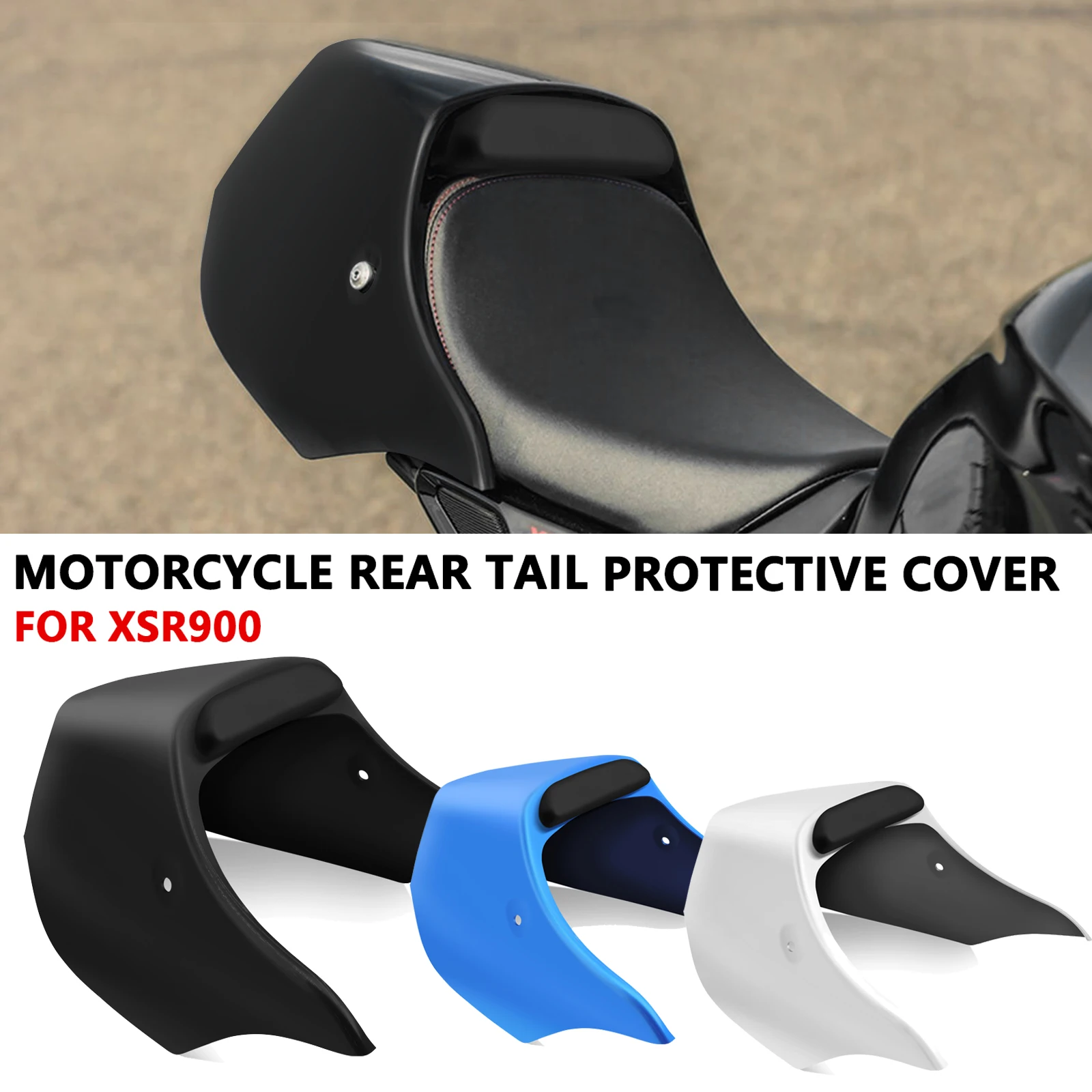 

For Motorcycle Passenger Pillion Rear Seat Cover Fairing Seat Cowl Hump Spoiler XSR 900 2025 XSR900 2024 2023 2022