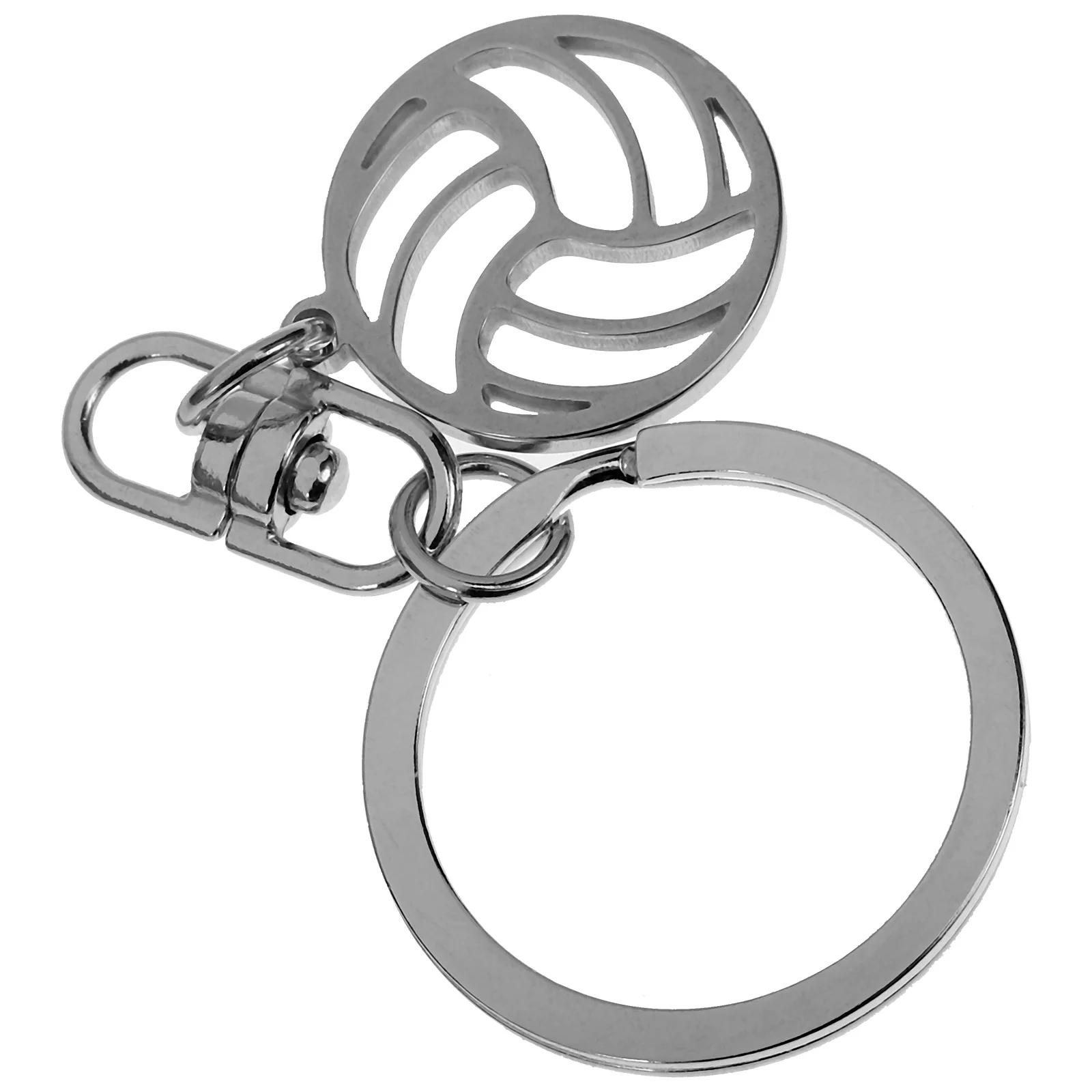 Volleyball Keychain Fob Sports Keyring Exquisite Bag Pendant Bags Keychains for Backpacks Stainless Steel Party Favors