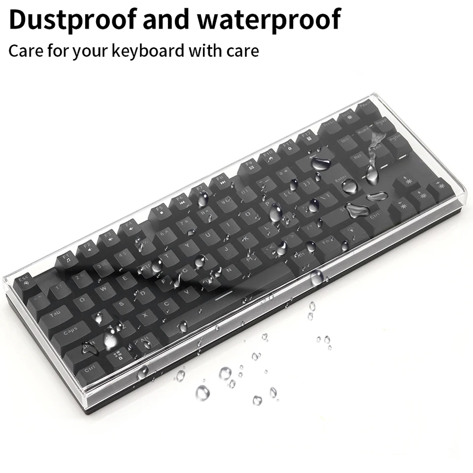 Acrylic Keyboard Clear Protector Case Mechanical Keyboard Dust Cover For 60/61/64 96 98104/108 Key Mouse Cover Keyboard Cover, image 4