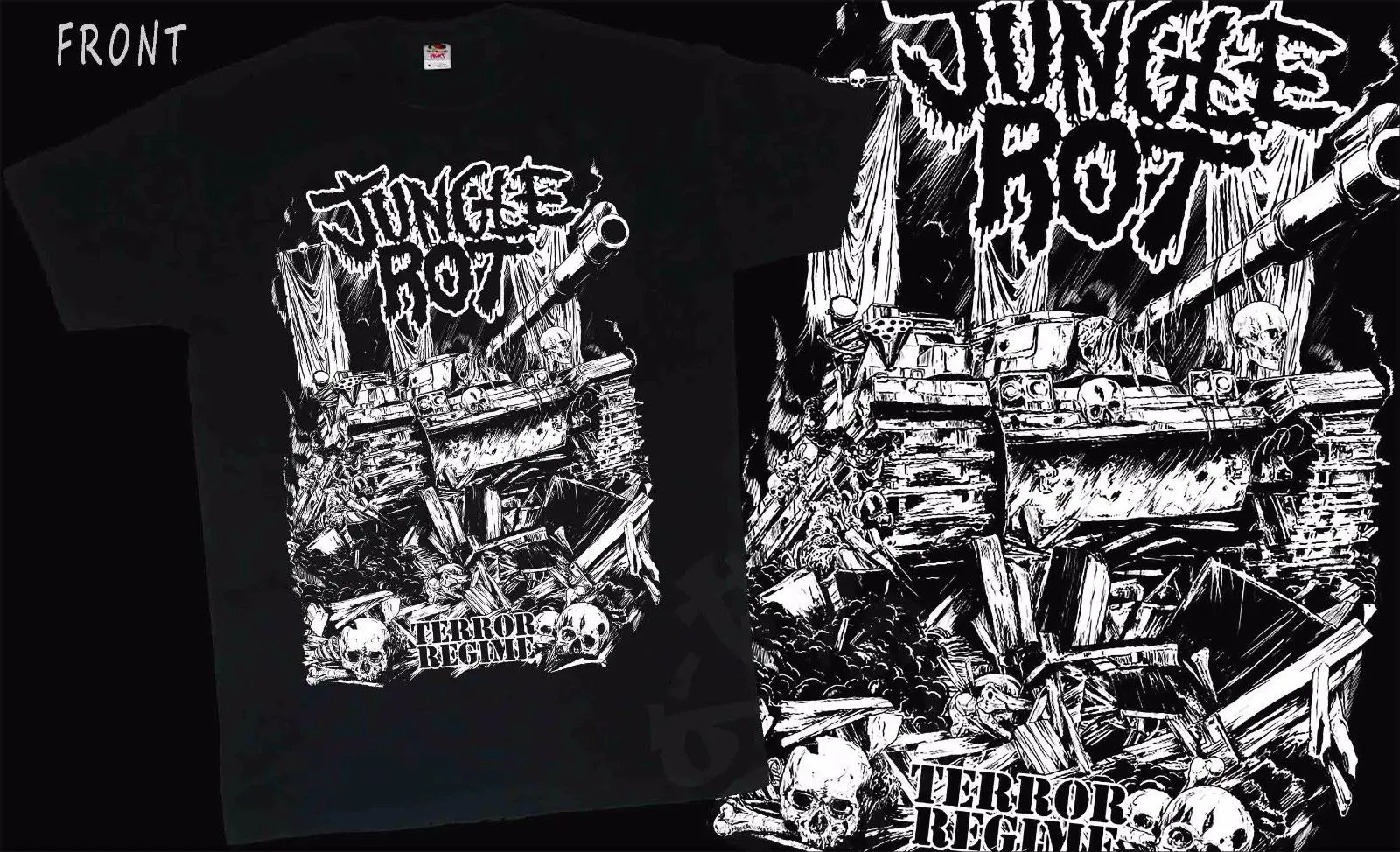 JUNGLE ROT- Terror Regime-  American death metal band ,T_shirt-SIZES:S to 6XL