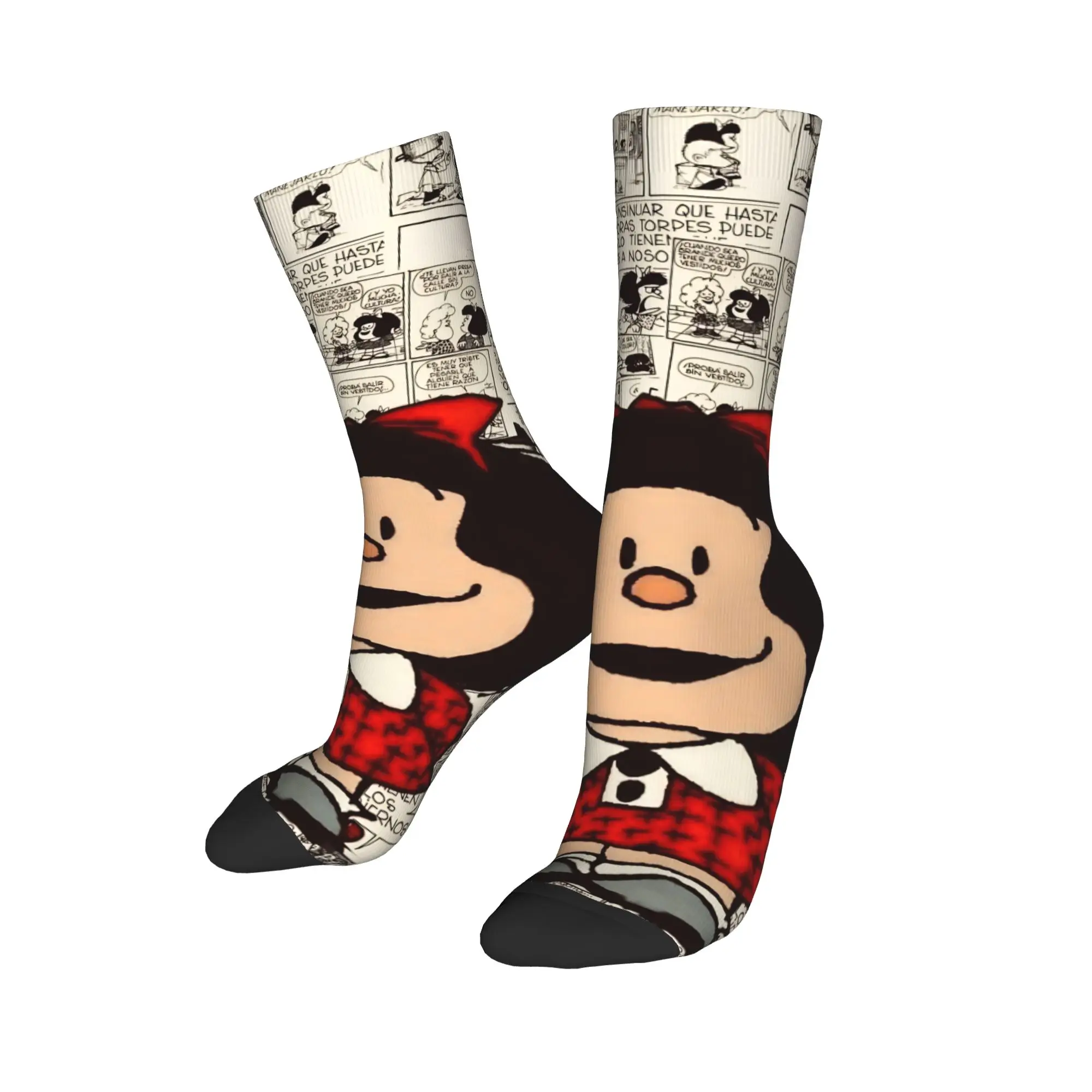 Mafallas الكرتون الجوارب القوطية جوارب النساء الرجال مريحة في الهواء الطلق الجوارب الخريف مخصص المضادة للانزلاق الجوارب