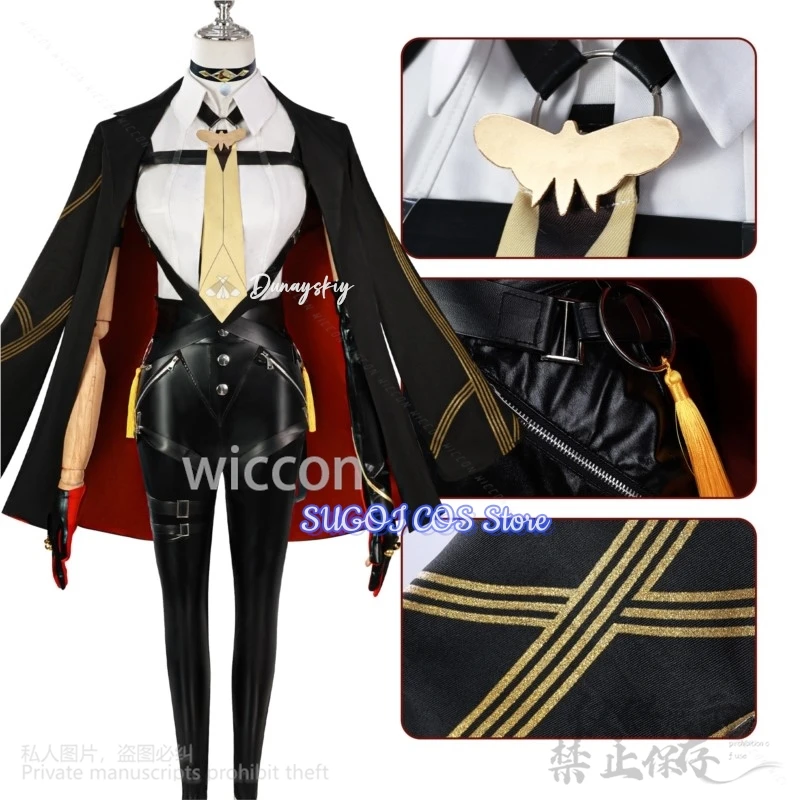 ZZZ Evelyn Cosplay Costume Wig Anime Game Zenless Zone Zero Clothes Uniform Halloween Sexy Cos Party Woman Suit Customized