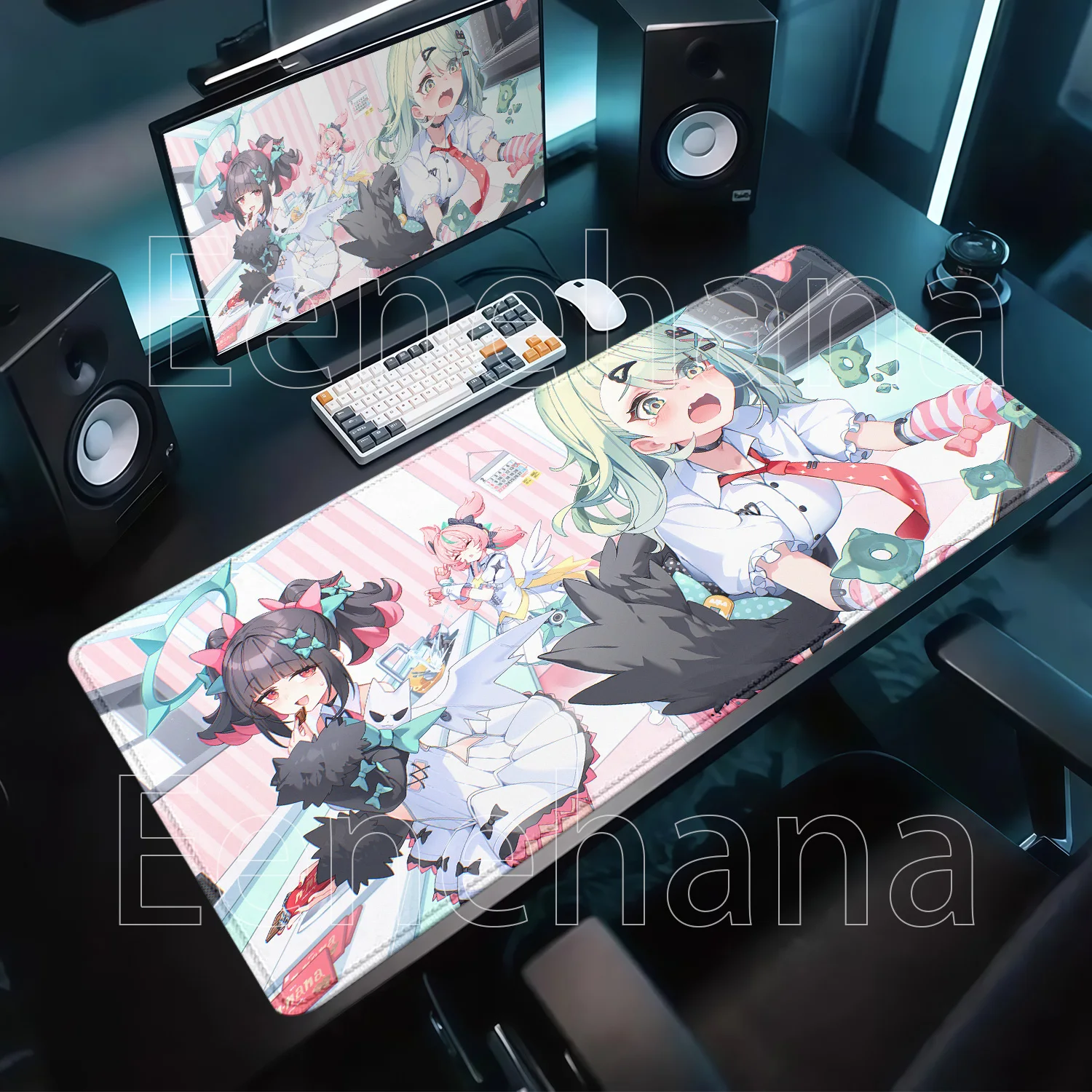 Angels of Delusion AOD Carpet Sunna Aria Nangong Yu‌ Gaming Mouse Pad PC ZZZ Zenless Zone Zero Anime Girl Non-slip XXL Desk Mat