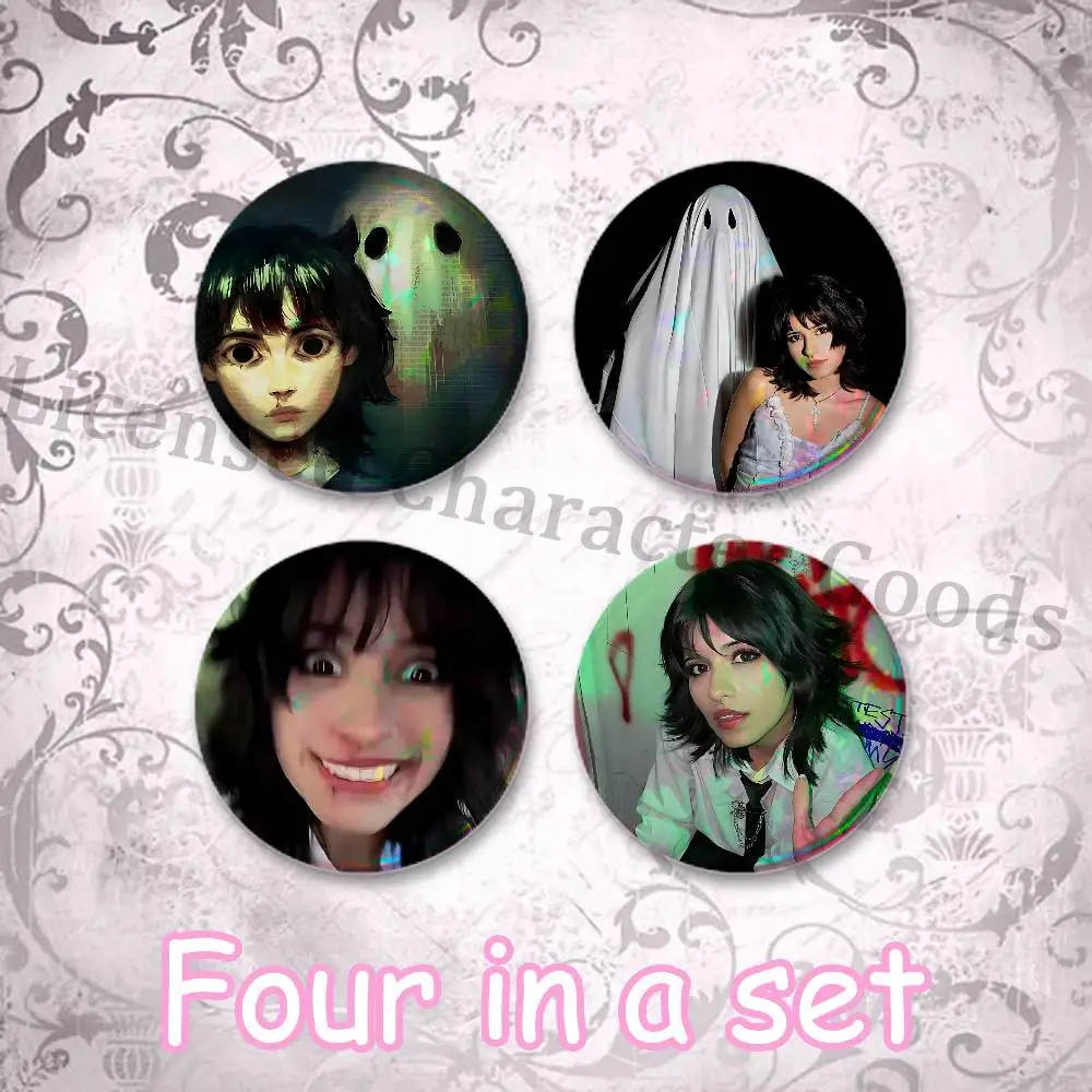 Bnad 25mm Badge 4-Piece Set Mini Pill Baji Kawaii Collectibles Creative Button Pin for Ita-Bag  V-Violent Vira