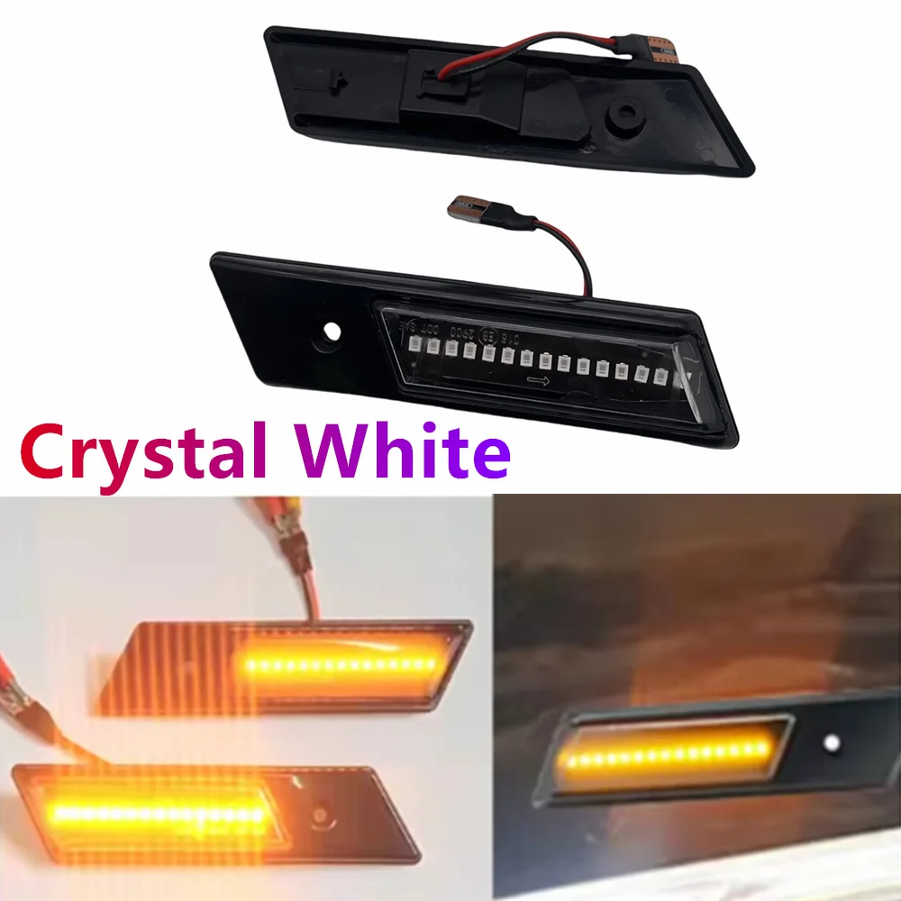 

Для BMW 7 серии E32 1986–1994 3/5 серии E36 E34 2 шт. динамический указатель поворота светодиодный боковой габаритный фонарь последовательный мигающий свет