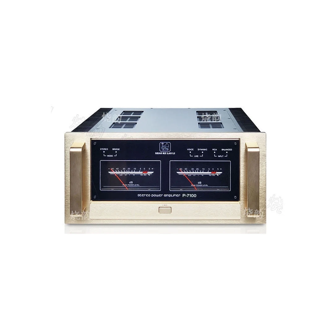 

P-7100 Stereo Power Amplifier, 125W×2 8Ω High Current Output, 11 Parallel Push-Pull MOS-FET, Home HiFi Amp Clone Study Accuphase