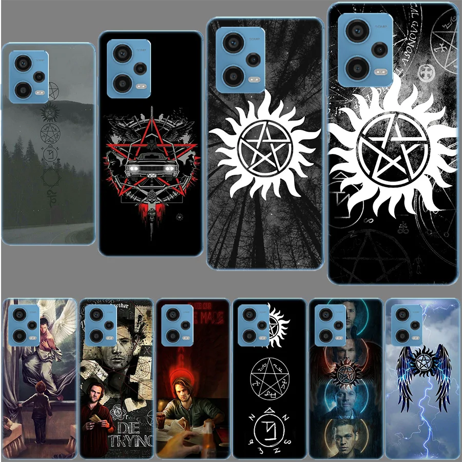 Supernatural Symbol Funda For Redmi Note 13 Pro+ 5G Plus 12 12C 10 10C 10A 9 9T 9C 9A 8 8A 7 7A K70 K60 K40 K20 Pro 6 6A TPU Sof