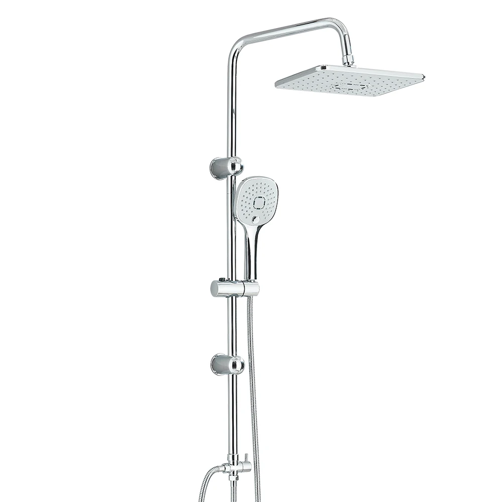Regenduschsystem mit Handbrause, Badezimmer-Duscharmatur, Wandmontierter Mischwasseranschluss, Duschset
