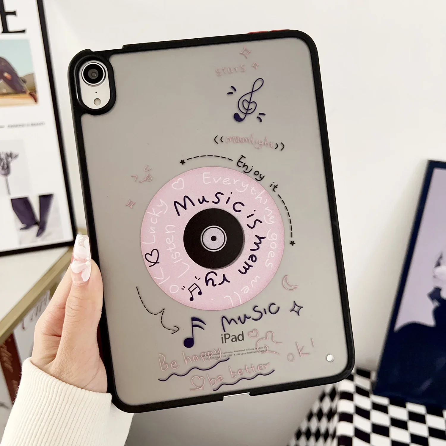 

Матовый чехол для планшета с милым рисунком мальчика и девочки для iPad 2025 Air 5 4 3 Pro 10,9 11 дюймов MINI 6 7 8 9 Чехол 10-го 11-го поколения