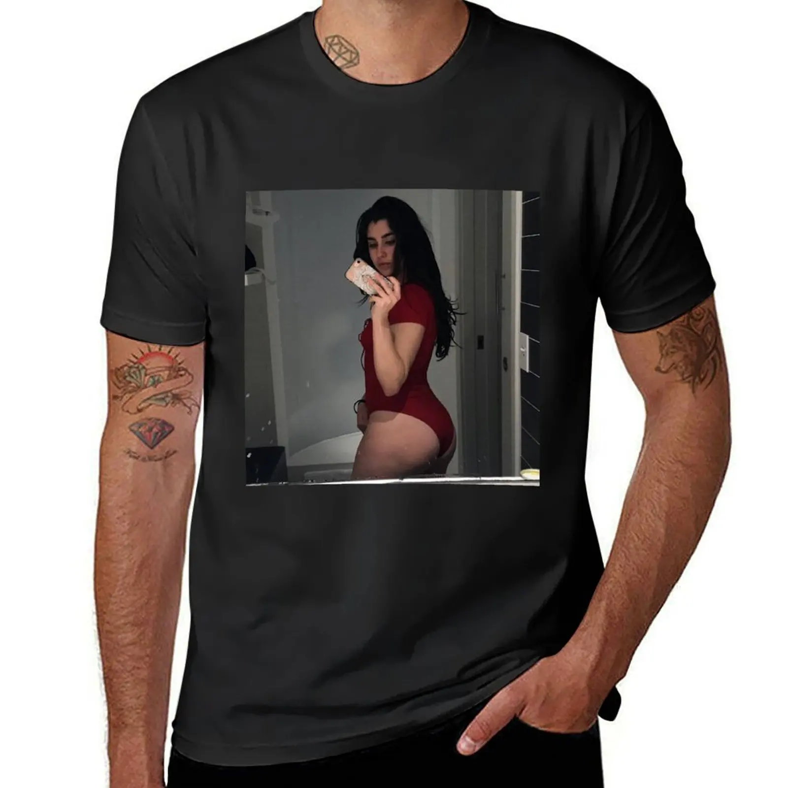 

lauren T-Shirt quick drying funnys tees men clothings