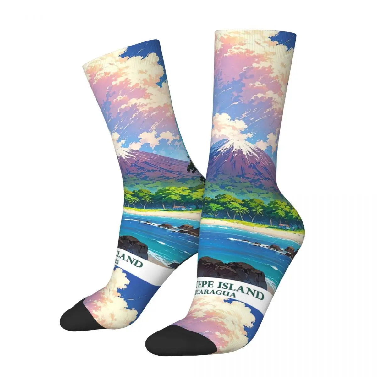 Ometepe Island, Nicaragua Socks Harajuku Super Soft Stockings All Season Long Socks Accessories for Man Woman's Birthday Present