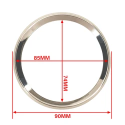 New Universal Silver or Black Stainless Steel Bezel For 52mm 85mm Gauge Meter