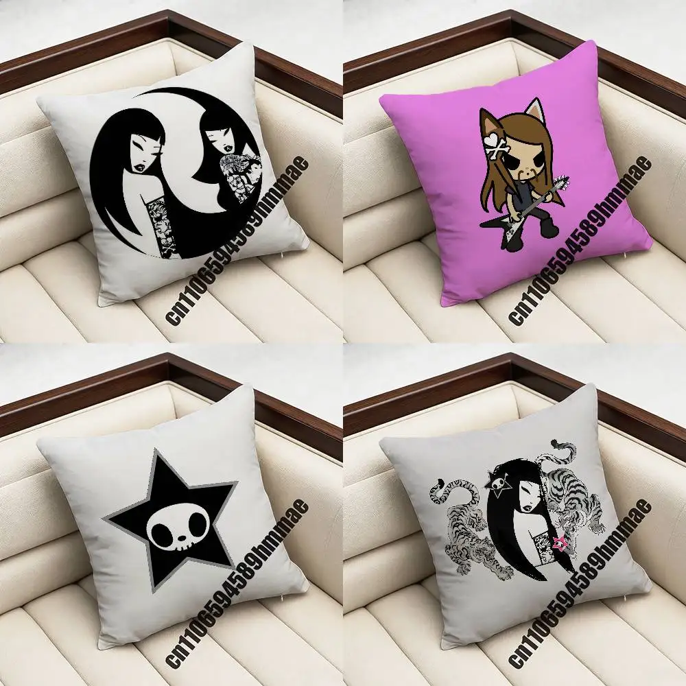 

For Japan Art T-Tokidoki Throw Pillow Case Sham 45x45cm 40x40cm Square Car Pillowcase Pad Cushion Cover