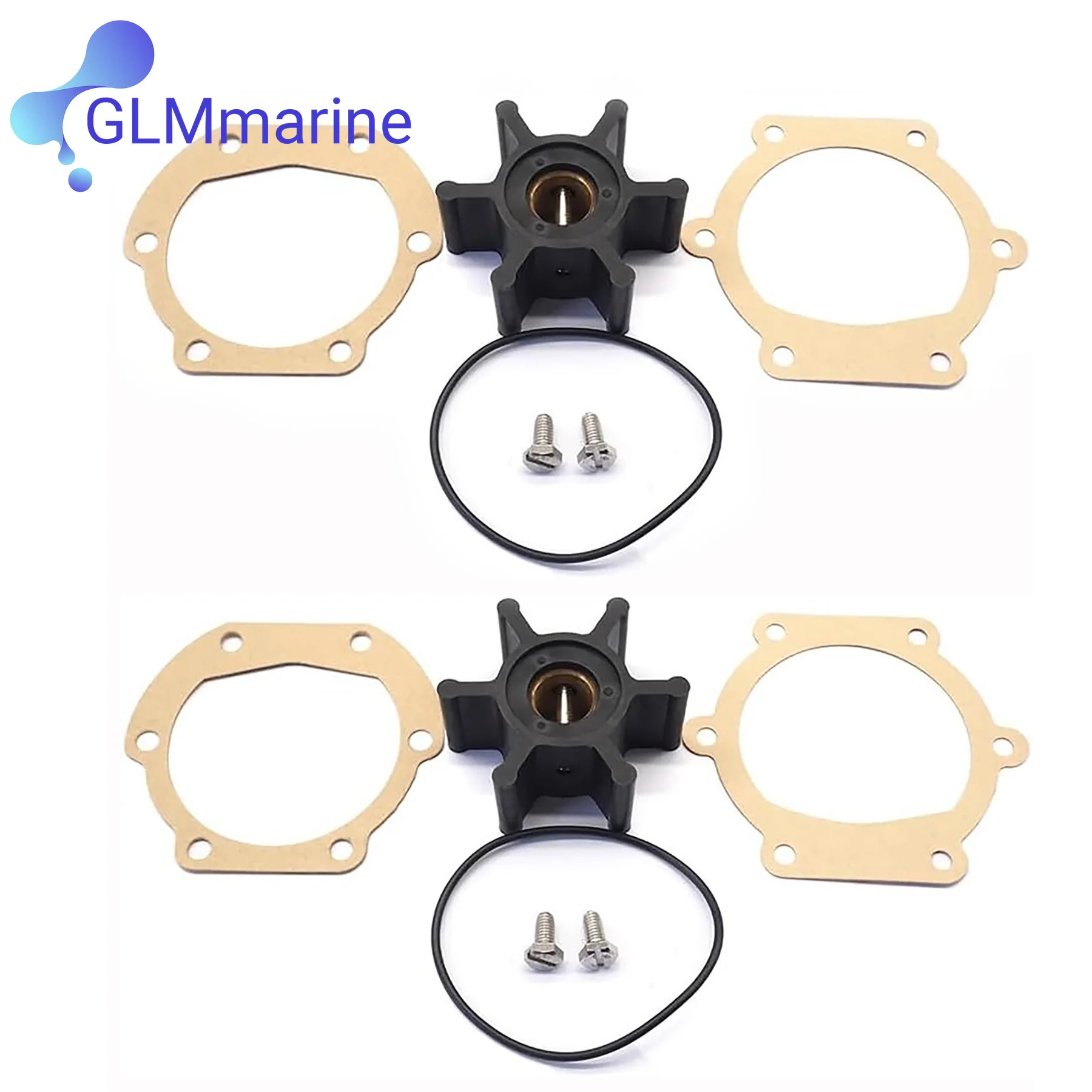 2 Pcs 48500 Inboard Impeller Kit Compatible with Westerbeke 35C/D/E 38B 42B 44A/B/C Marine Diesel Generators & Engines SCP-48500