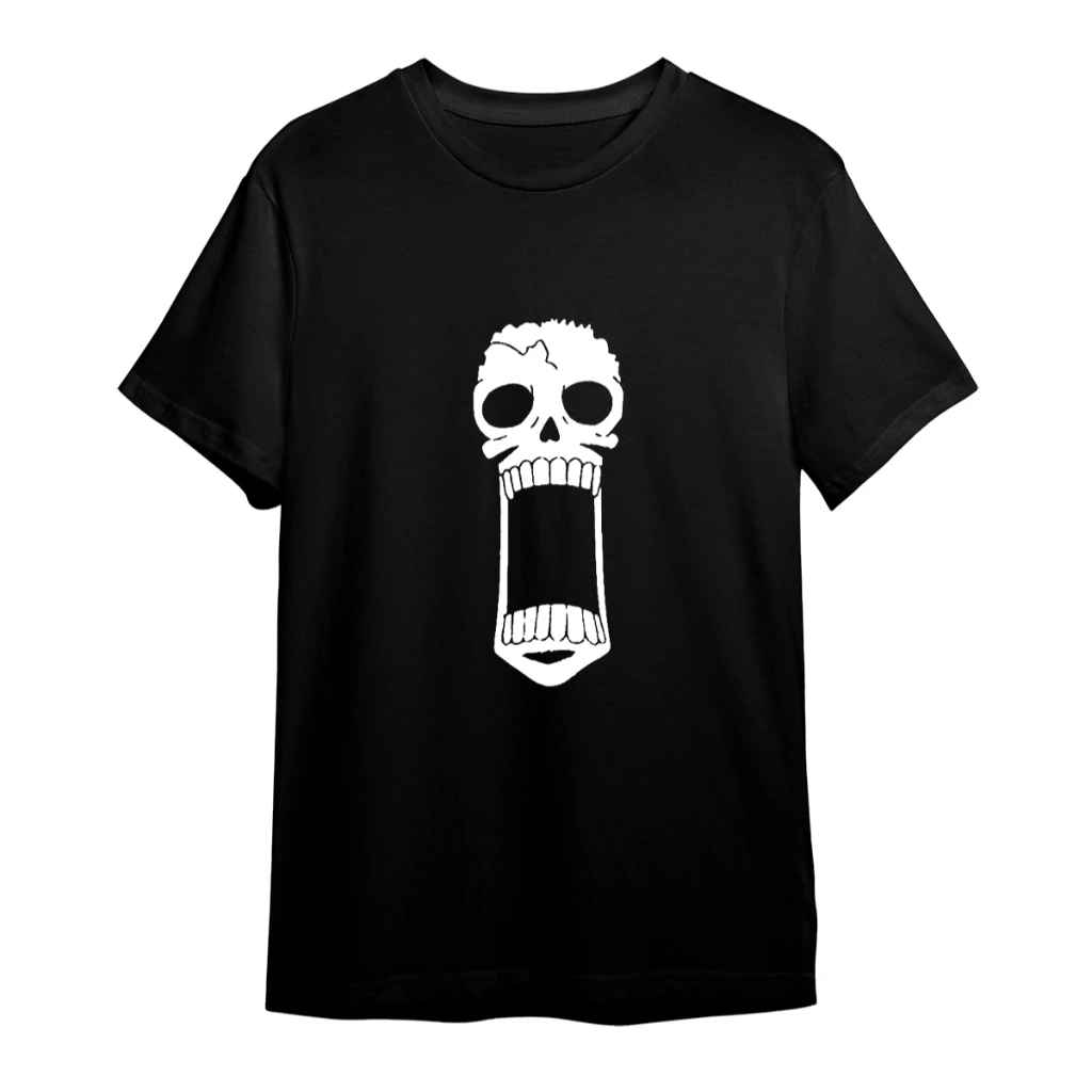 Anime une pièce brook japonais hommes femmes été T-Shirt Harajuku Vintage à manches courtes ample décontracté confortable Y2k haut