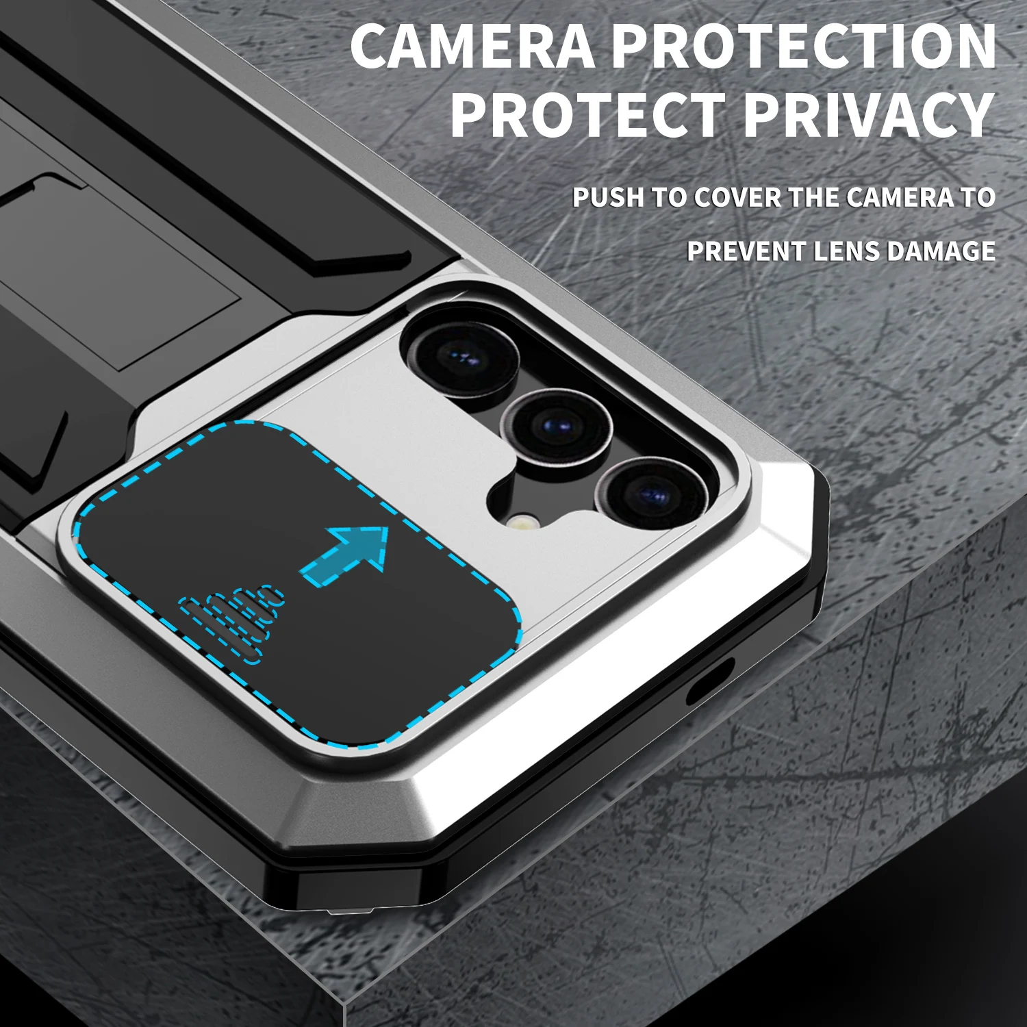 

R-JUST Heavy Duty Protection Phone Case For Samsung S25 S24 S23 S26 Ultra Plus Shock Resistant Waterproof Dusty-proof Full Cover