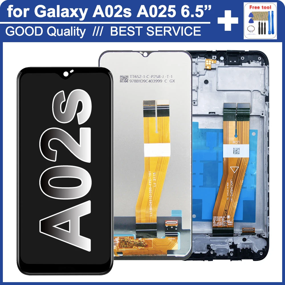 

100% New LCD for Samsung Galaxy A02S A025 LCD Display Touch Screen Replacement for Samsung A02S Screen Display Touch Panel A025F