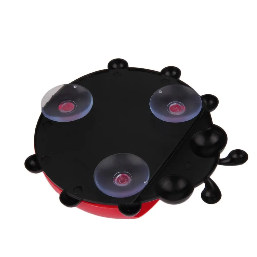 Cute Ladybug Toothbrush Holder Bathroom Cartoon Toothbrush Toothpaste Wall Suction Pencil/Pen Holder Rack Container Organizer