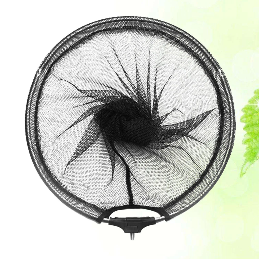 35 سنتيمتر سبائك الألومنيوم الصيد صافي رئيس طوي ل سمك السلمون المرقط تيار الشاطئ الصيد غير قابل للصدأ خفيفة الوزن شبكة أرضية رئيس متوافق