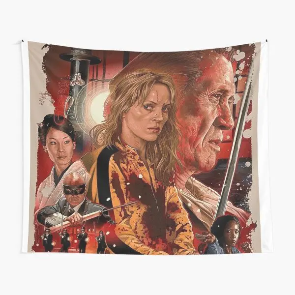 Kill Bill Ruiz Burgos  Tapestry Bedspread Decoration Bedroom Wall Art Living Room Blanket Towel Travel Home Beautiful Colored