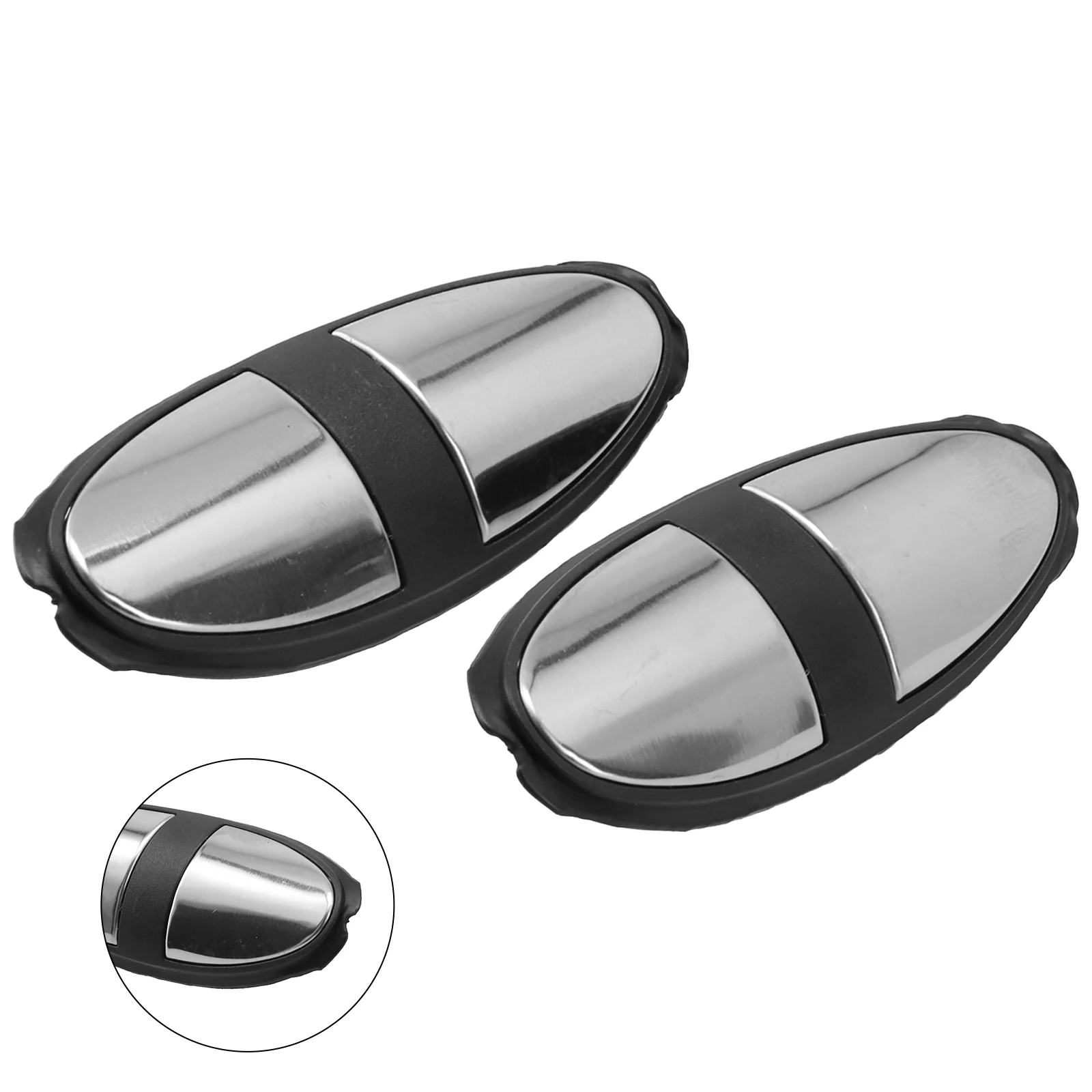 مقبض مقبض لمراقبة معدل ضربات القلب لدراجة التمرين متوافق مع أجهزة المشي وآلات المشي من مادة الفولاذ المقاوم للصدأ #4