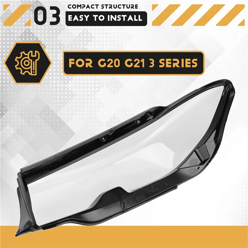 

Side Car Headlight Lens Cover Head Light Lamp Shade Shell Glass Cover For -BMW G20 G21 3 SERIES 2019 2020 2021