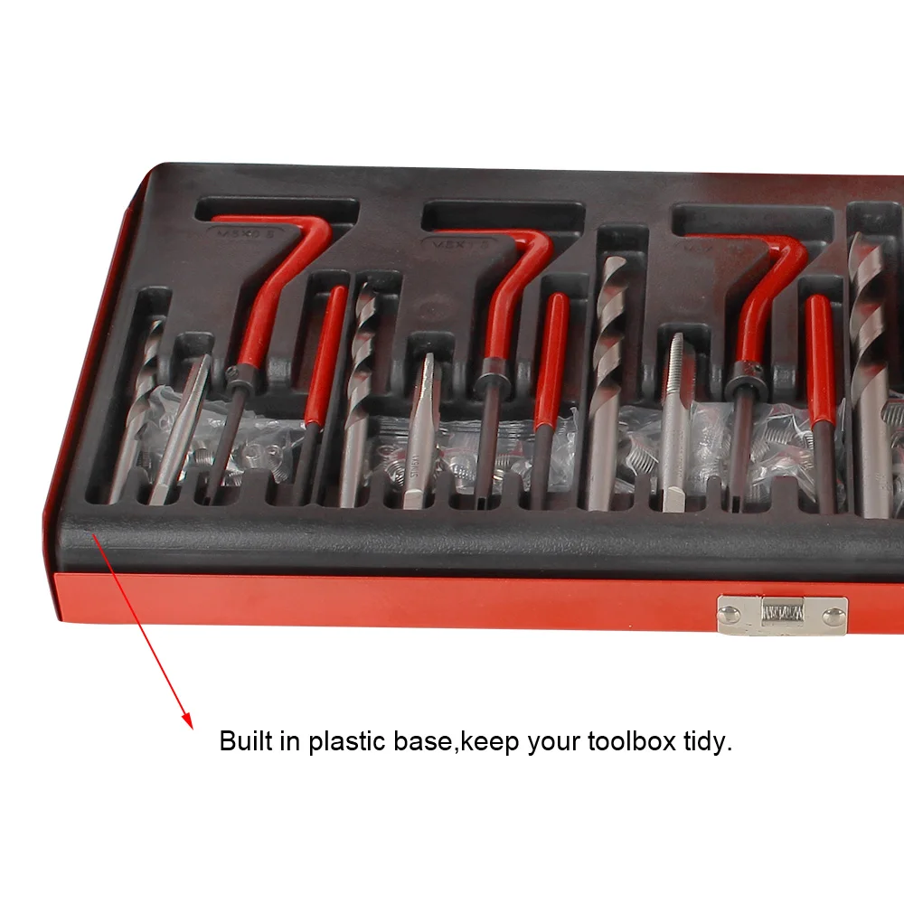 Thread Repair Tool Kit Car Accessories M5 M6 M8 M10 M12 Car Tools 88/131 pcs Engine Block Restoring Damaged Set